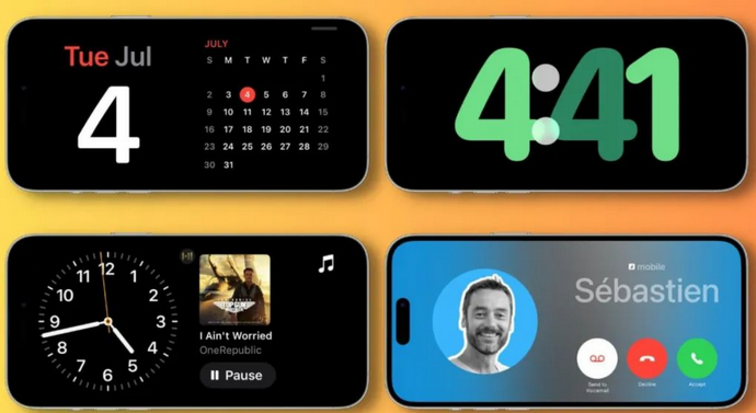 寒亭苹果手机维修分享iOS17横屏充电待机显示有什么好处 