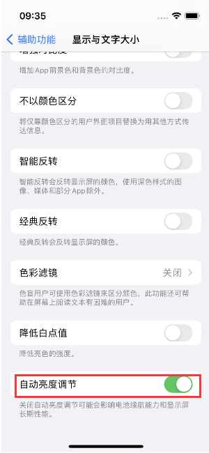 寒亭苹果15维修店分享iPhone 15 Pro系列屏幕亮度 