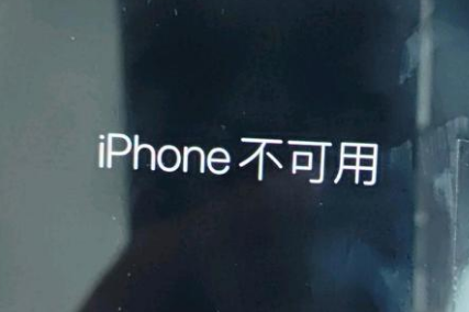 寒亭苹果服务网点分享锁屏界面显示“iPhone 不可用”如何解决 